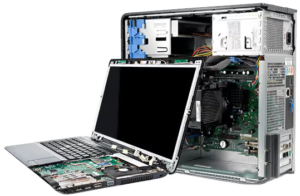 Ordenadores abiertos para reparación